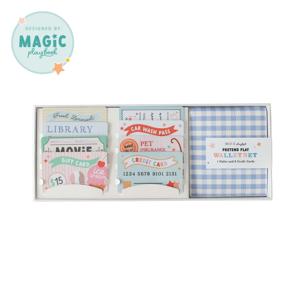 Pretend Play Wallet + Credit Card Set – Magic Playbook