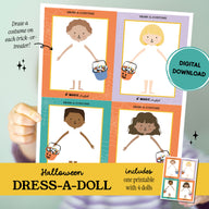 Printable Halloween Dress-A-Doll